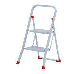 Sgabello Gierre Sempreutile B0050 in acciaio, 2 gradini