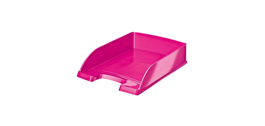 Leitz Letter Tray WOW Metallic Pink A4