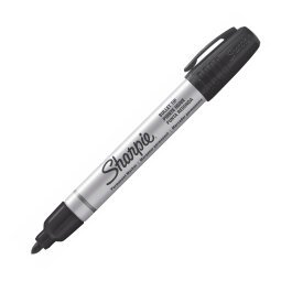 Marcatori permanenti PaperMate Metal Barrel proiettile nero 12 pezzi