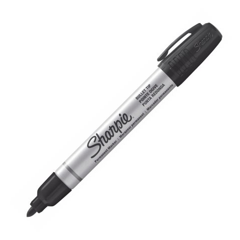 Sharpie Permanent Marker Fine Bullet 1.5 mm Black Pack of 12