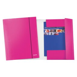 Leitz Folder with 3 flaps WoW A4 Blue Cardboard