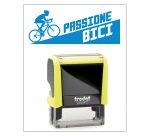 Timbro Trodat Printy 4912 "Passione bici" giallo