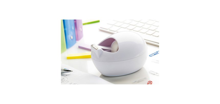 Scotch Tape Dispenser with Invisible tape Stone White White