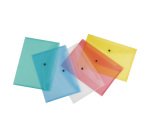 Buste con bottone A4 Beautone PP assort 12 pezzi