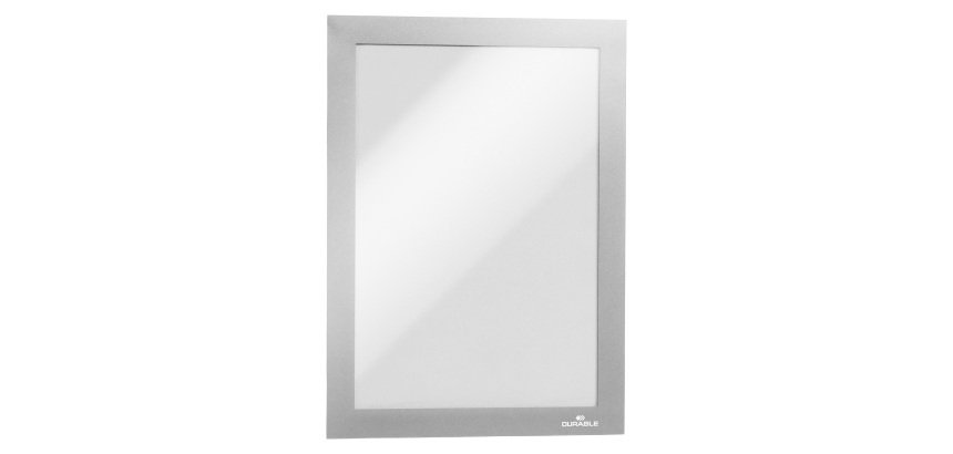 Durable Magaframe Magnetic Frame, Silver, A5 - Pack 2