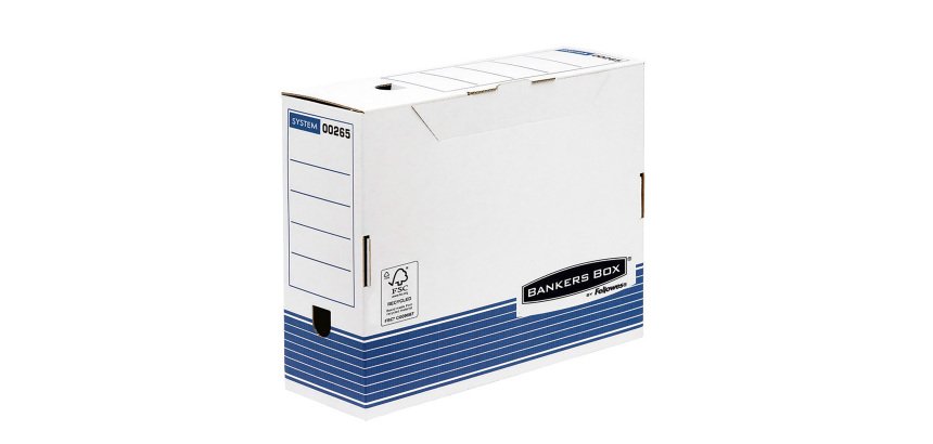 Scatole archivio Fellowes Prima bianco cartone dorso 10.0 cm 10 unità