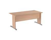 Scrivania con gambe a L in melaminico-metallo p 80 x h 72 cm