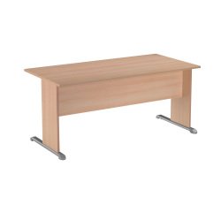 Desk with L-shaped legs in melamine-metal d 80 x h 72 cm