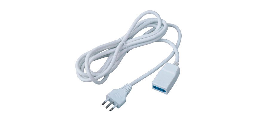 Prolunga elettrica spina 10A, presa 10A