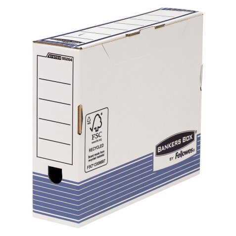 Bankers Box System A4 Fastfold FSC Transfer File White 260 (H) x 80 (W) x 315 (D) mm Pack of 10