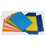 Cartelline Bruneau a tre lembi in cartoncino bristol 25 x 34,5 cm senza stampa assortiti 25 unità