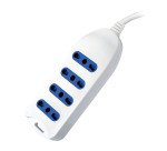 Multipresa, 4 prese 10/16A bipasso