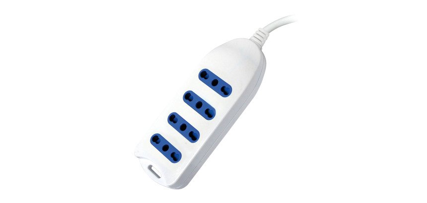 Multipresa, 4 prese 10/16A bipasso