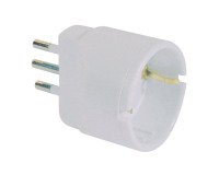 Adattatore spina 10A, 1 presa schuko