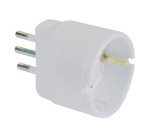 Adattatore spina 10A, 1 presa schuko
