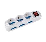 Multipresa con interruttore, 6 prese 10/16A bipasso + 3 prese 10/16A bipasso/schuko