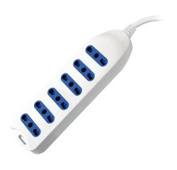 Multipresa, 6 prese 10/16A bipasso