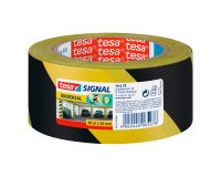tesapack Signal Warning Tape 50 mm x 66 m Black - Yellow