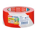 tesapack Signal Warning Tape 50 mm x 66 m Red - White
