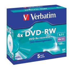 DVD-RW Verbatim N/A 5 unità