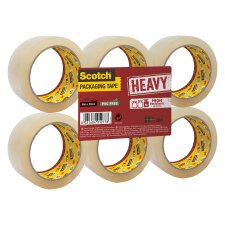 Nastro da imballo Scotch® HEAVY trasparente, 50 mm x 66 m, 6 rotoli