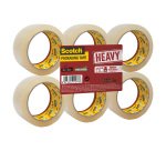 Scotch Packaging Tape Heavy 50mm x 66m Transparent 6 Rolls