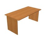 Scrivania con gambe pannello Lione p 80 x h 72 cm