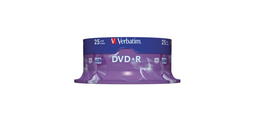 Verbatim DVD+R 16x 4.7 GB Matt Silver Pack of 25