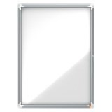 Nobo Lockable Notice Board with Aluminium Frame and Metal Back 9xA4 White 70.9 x 97 cm