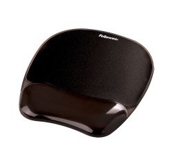 Poggiapolsi per mouse Fellowes Crystal Gel Nero