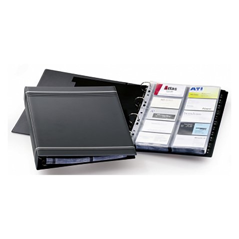 DURABLE Business Card Holder 2388-58 A4 400 Cards Anthracite 31.5 x 5.4 x 25.5 cm