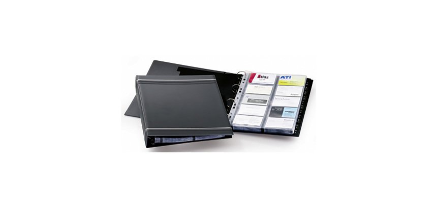 DURABLE Business Card Holder 2388-58 A4 400 Cards Anthracite 31.5 x 5.4 x 25.5 cm
