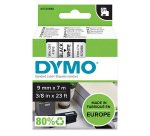 DYMO S0720680 Nastro Standard D1, 9 mm x 7 m, Nero su Bianco