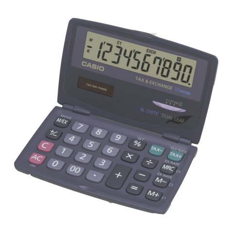 Calcolatrice tascabile Casio SL-210TE 10 cifre nero