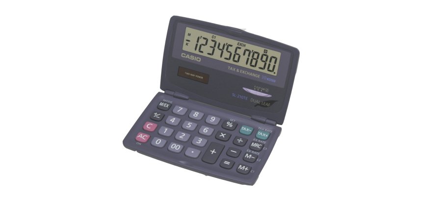 Calcolatrice tascabile Casio SL-210TE 10 cifre nero
