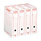 Scatole archivio in cartone bianco formato A4 Storage Acco King Mec dorso 9 cm 32 unità