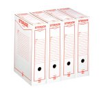 Scatole archivio in cartone bianco formato A4 Storage Acco King Mec dorso 9 cm 32 unità