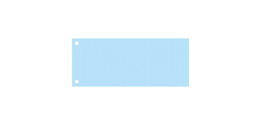 Exacompta Parting Strip Premium 10,5 x 24 cm Blue 1 tab 2 holes cardboard blank 100 pieces