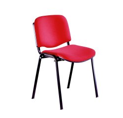 Sedia attesa Classic Dado in tessuto rivestimento acrilico Unisit colore rosso