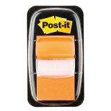Post-it Index Flags 25.4 x 43.2 mm Orange 50 Strips
