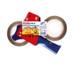 Dispenser tesa® con inclusi 2 nastri per imballo tesa® PP4280 marrone 50 mm x 66 m