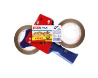 Dispenser tesa® con inclusi 2 nastri per imballo tesa® PP4280 marrone 50 mm x 66 m