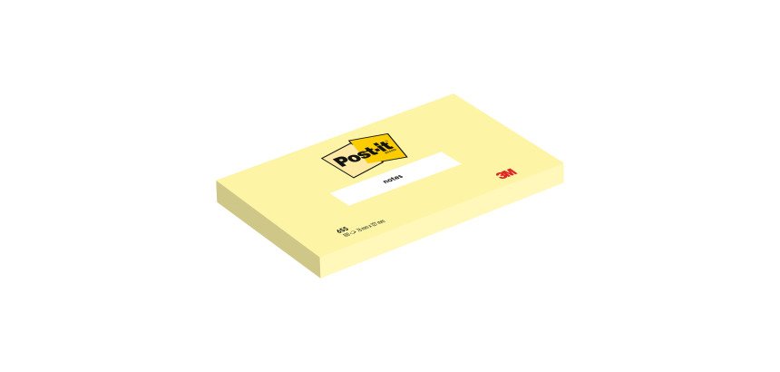 2+1 Confezioni Post-it adesivo standard giallo canary 76 x 127 mm 100 ff 12 unità 1 confezione in omaggio