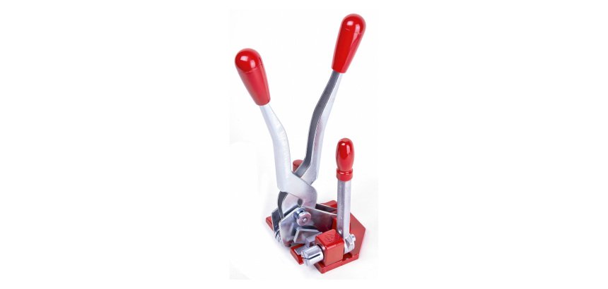 Tendireggia fissatore rosso-argento per regge in ppl da 16 mm