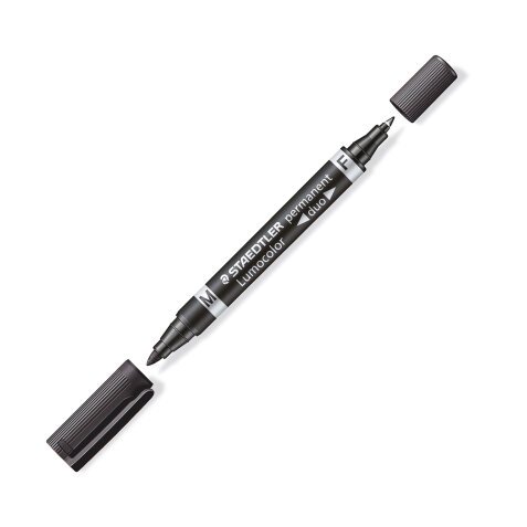 STAEDTLER Permanent marker Lumocolor Black Pack 10