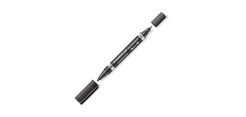 STAEDTLER Permanent marker Lumocolor Black Pack 10