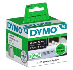 Dymo LW 1983172 / 99012 Authentic Large Address Labels White 36 x 89 mm 260 Labels