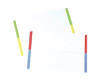 Etichetta/Indice in Cartoncino con Bordi Colorati per Cartelle Sospese da Cassetto, Pacco da 270 etichette, Colori Assortiti