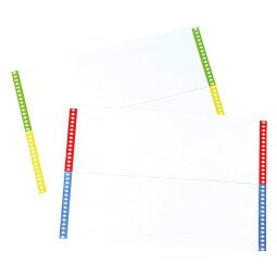 Etichette colorate in cartoncino per cartelle sospese cassetto