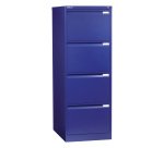 Classificatore Bisley per cartelle sospese 4 cassetti cassetti blu